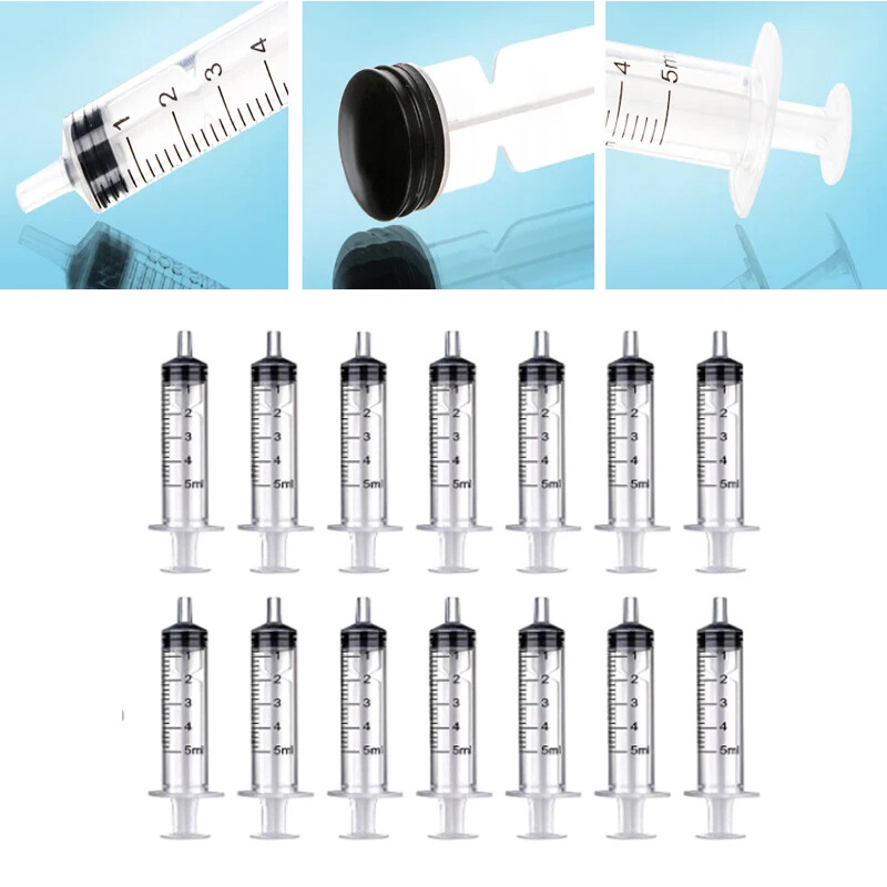 2-20Pcs 1ml-10ml Plastic Reusable Nutrient Hydroponics Syringe For Measuring