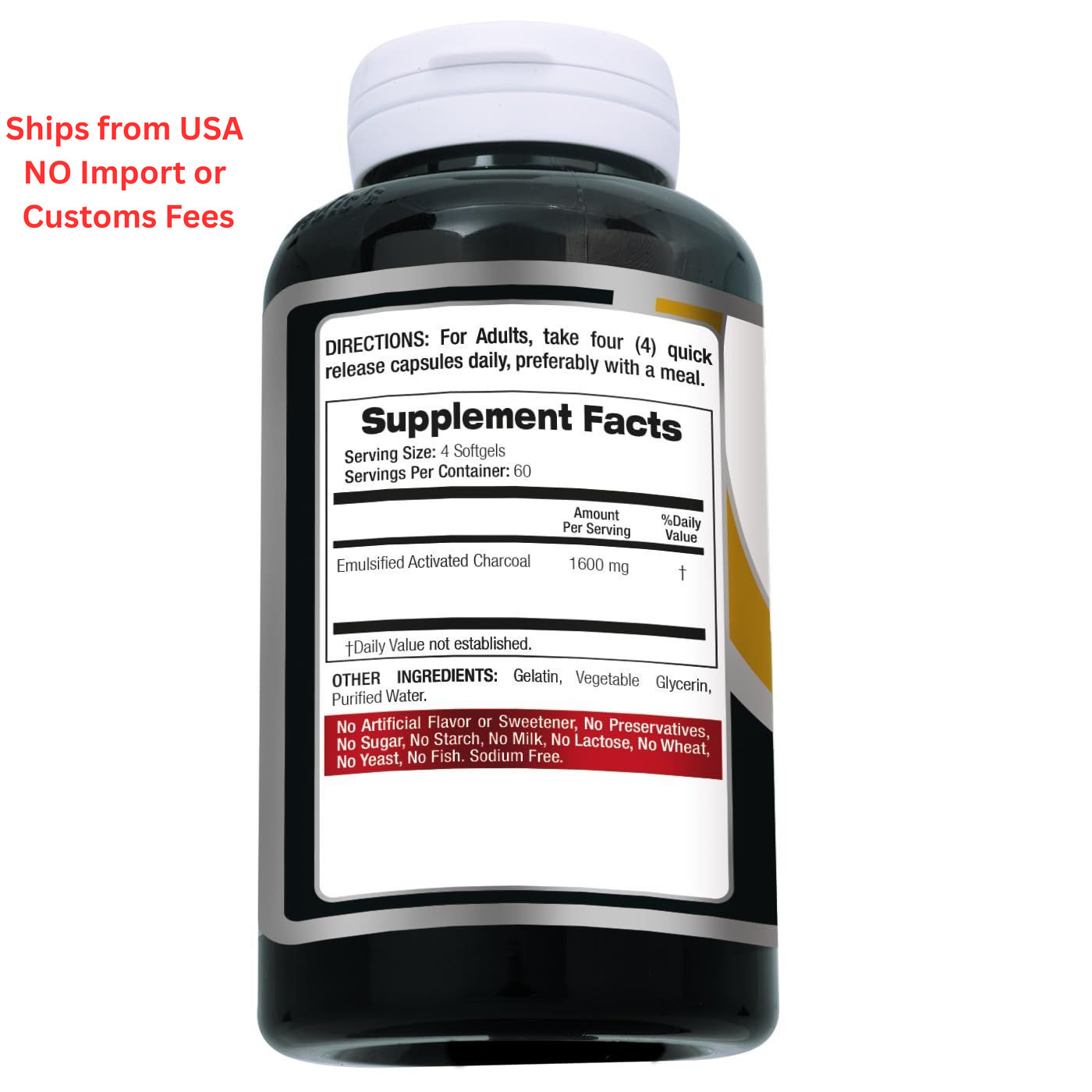 FITO MEDIC’S Lab | Activated Charcoal | 240 caps | 240 Count (Pack of 1)