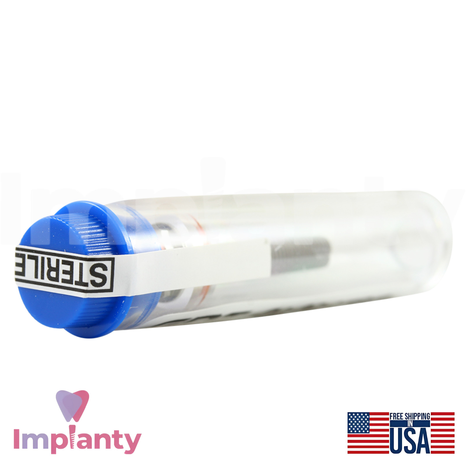 GDT CFI Cylindrical Titanium Dental Fixture SLA Int Hex 2.42mm Connection