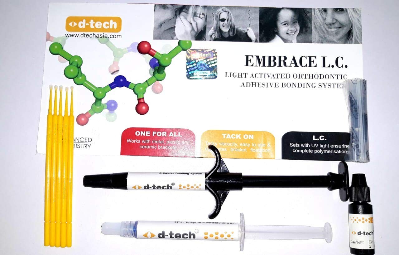 EMBRACE LC Light Cure Orthodontic Dental Adhesive & Bonding System Kit ORTHO