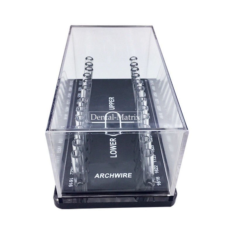 Dental Orthodontic Rectangular Arch wire Case Dispenser Acrylic Organizer Holder