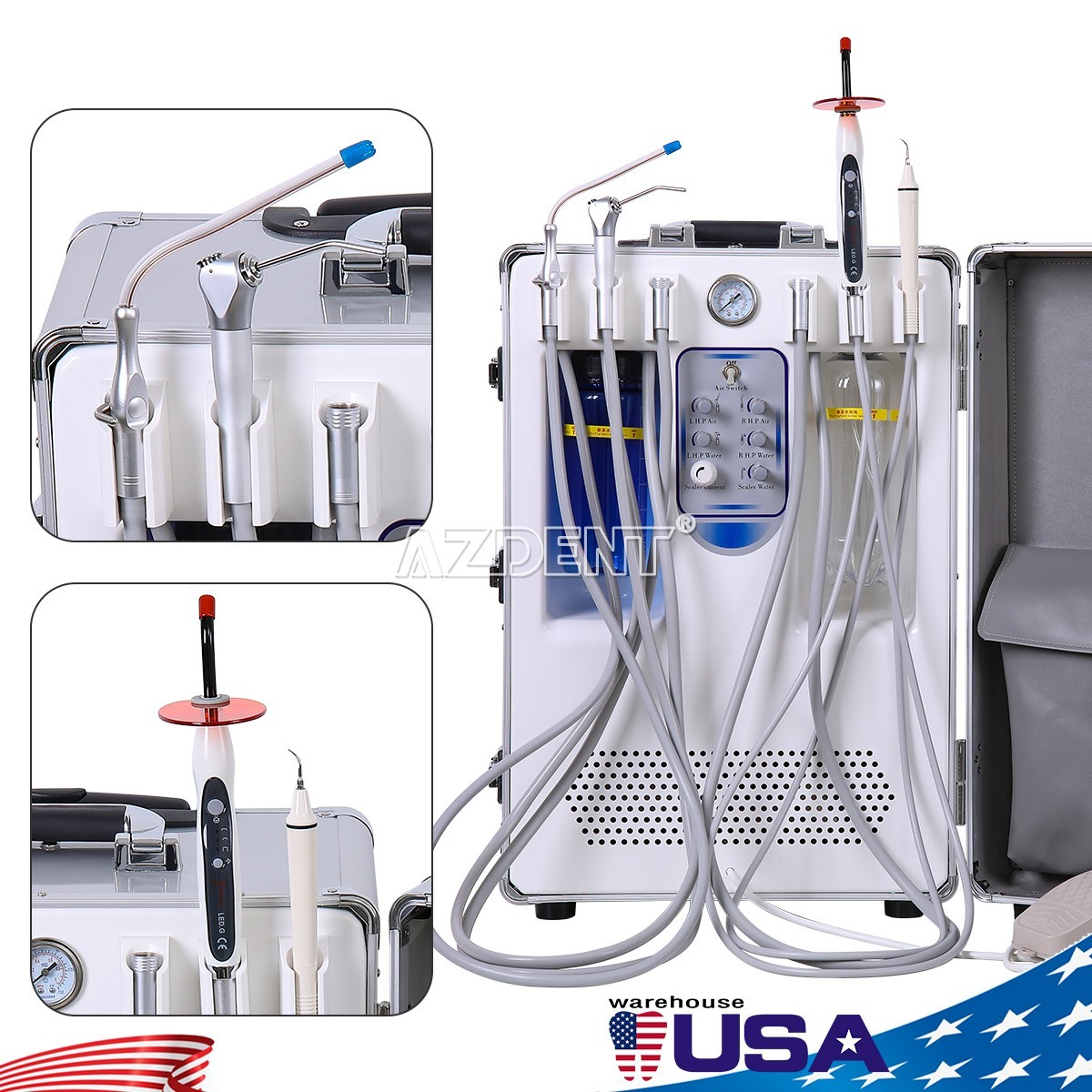 Dental Delivery Unit Air Compressor Motor Suction Light Curing Scaler /Chair