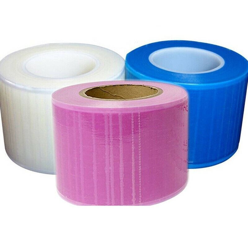Dental Lab Barrier Plastic Sheets Blue/Clear/Pink Protecting Film Non-Stick Edge