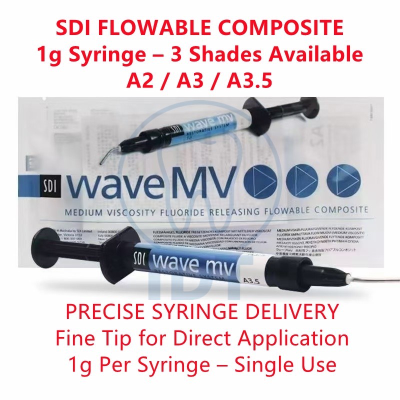 SDI Flowable Composite 1g Light Cure, Dental Restorative Resin
