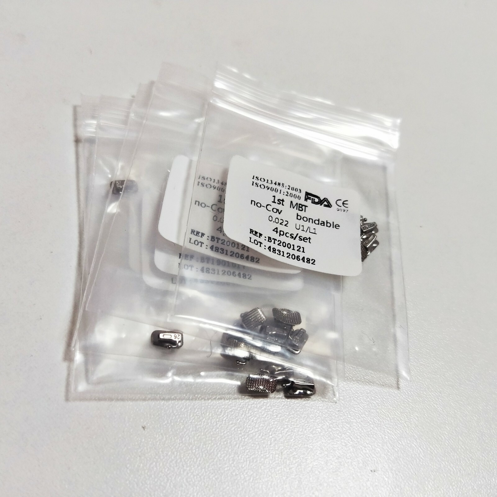 5 Packs 20 Pcs Dental Buccal Tube 1ST MBT 0.022 Bondable No-cov U1/L1 4pcs/set