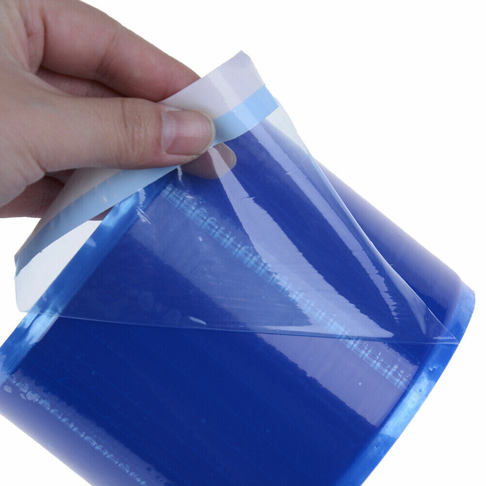 Dental Lab Barrier Plastic Sheets Blue/Clear/Pink Protecting Film Non-Stick Edge