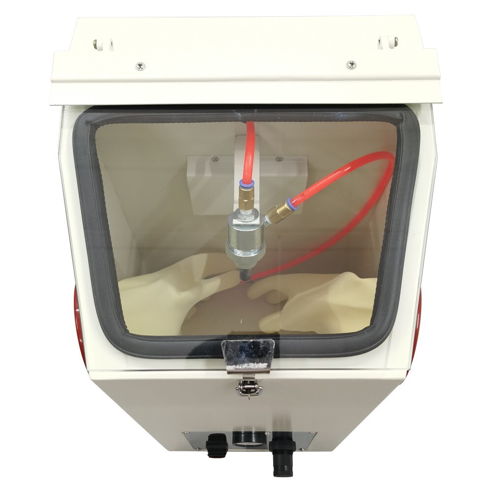 36 Mesh Emery Power Sandblasting Machine 110V Double Tank Repair