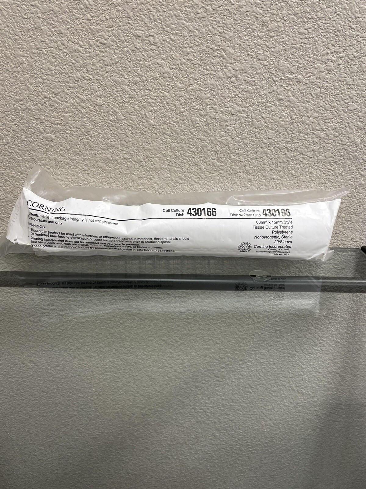 Corning 430166 60x15mm Tissue Culture Treated Cell Culture Dish NEW Sealed 20ct