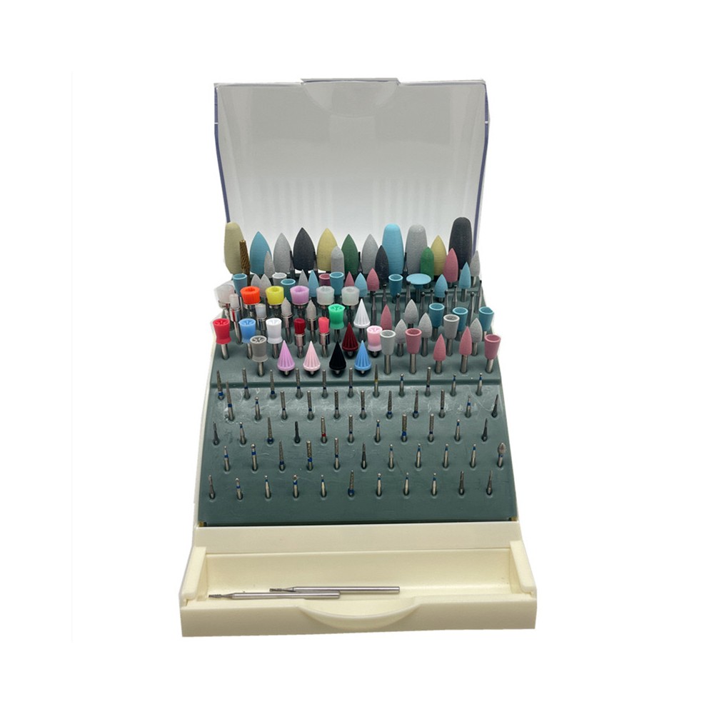 Dental Bur Block / Holder / Station with Pull out Drawer – Holds 142 Burs