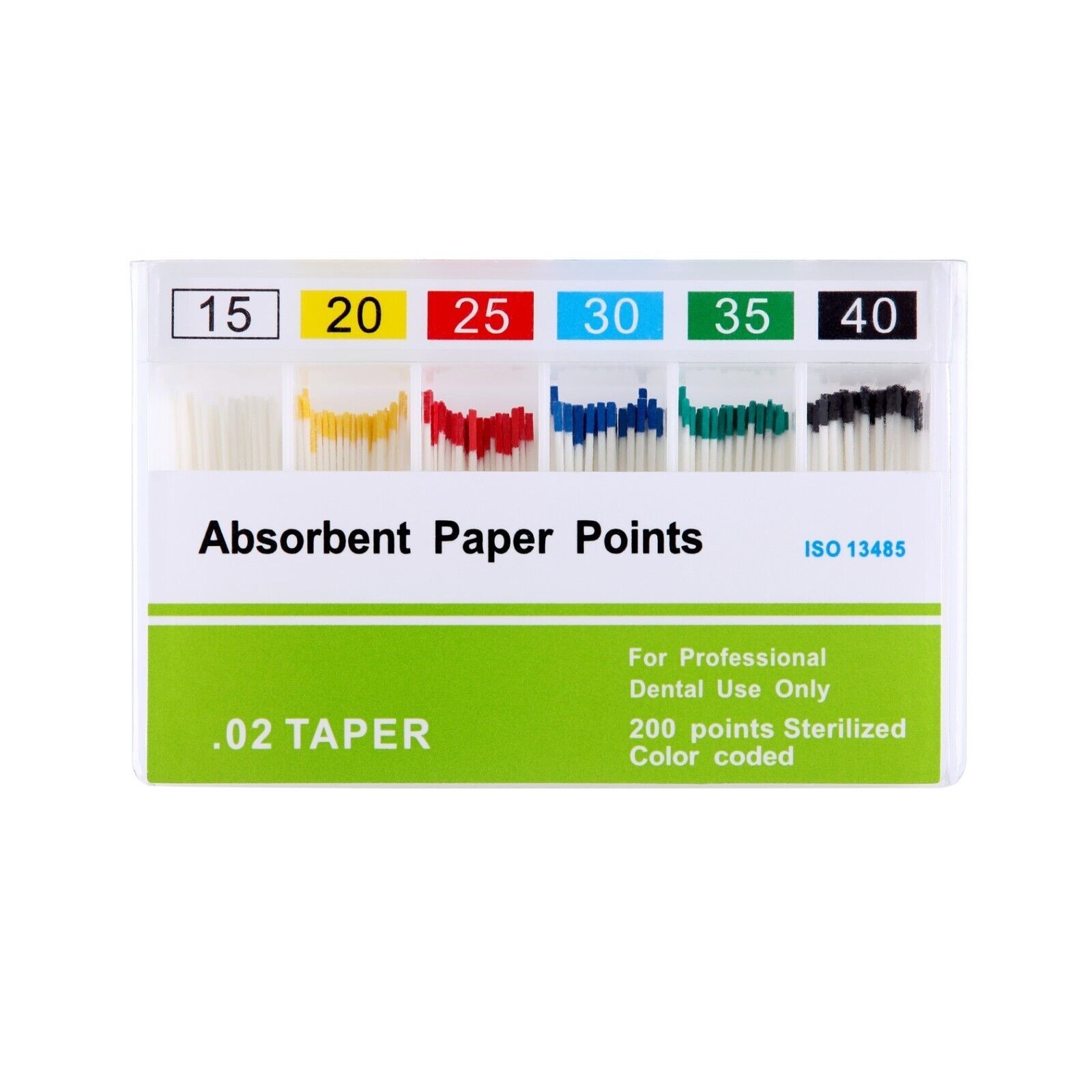 Dental Endodontic Root Canal Absorbent Paper Points Taper 0.04/0.06/0.02 #15-40