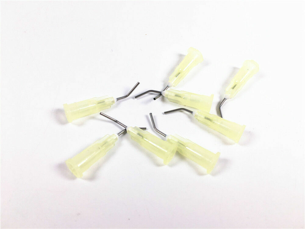 Dental Syringe Tips Applicator Prebent Brush End Conveyor Needle Tips