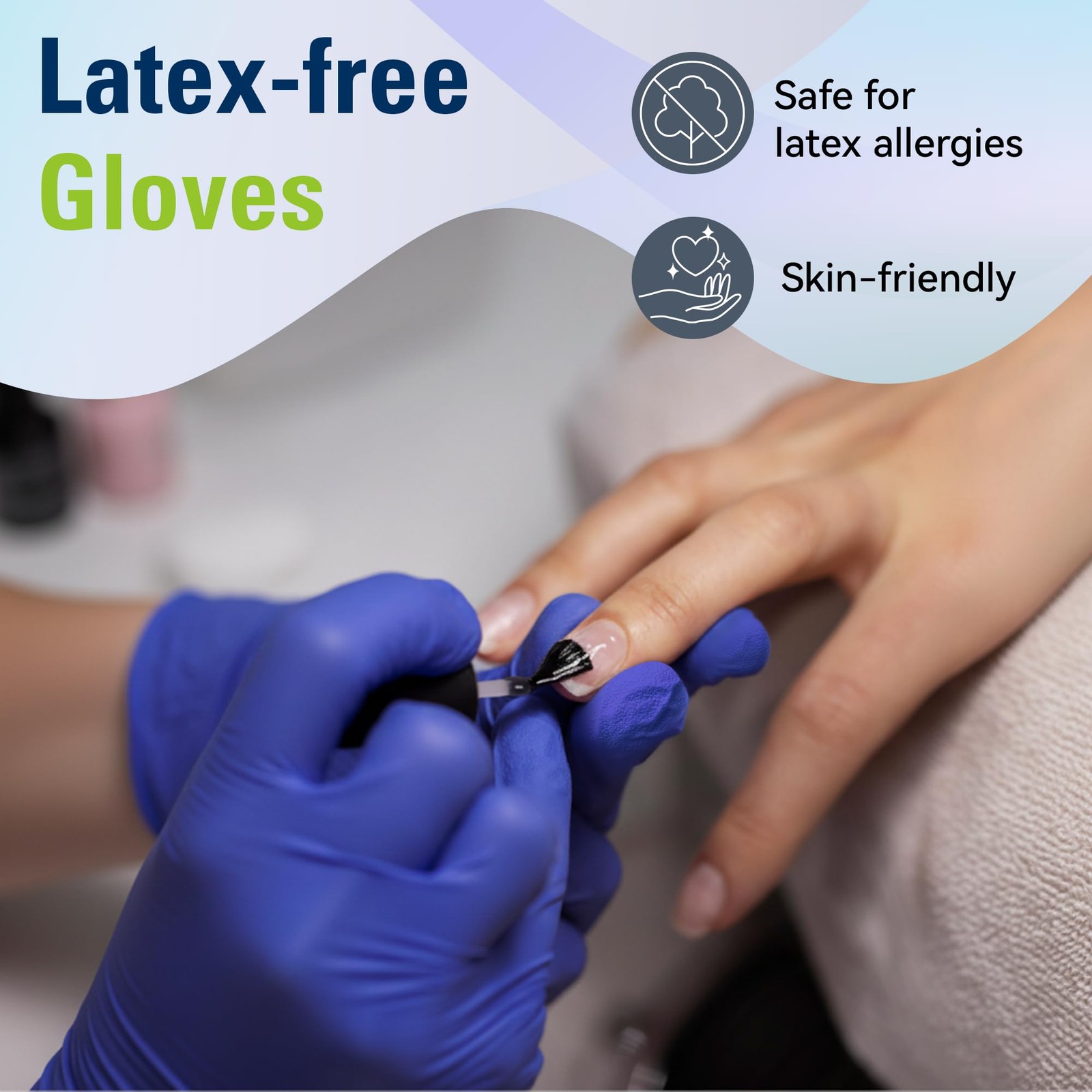 SWIFTLITE Disposable Nitrile Gloves, Food Safe, Latex-Free Powder-Free, Kitch…