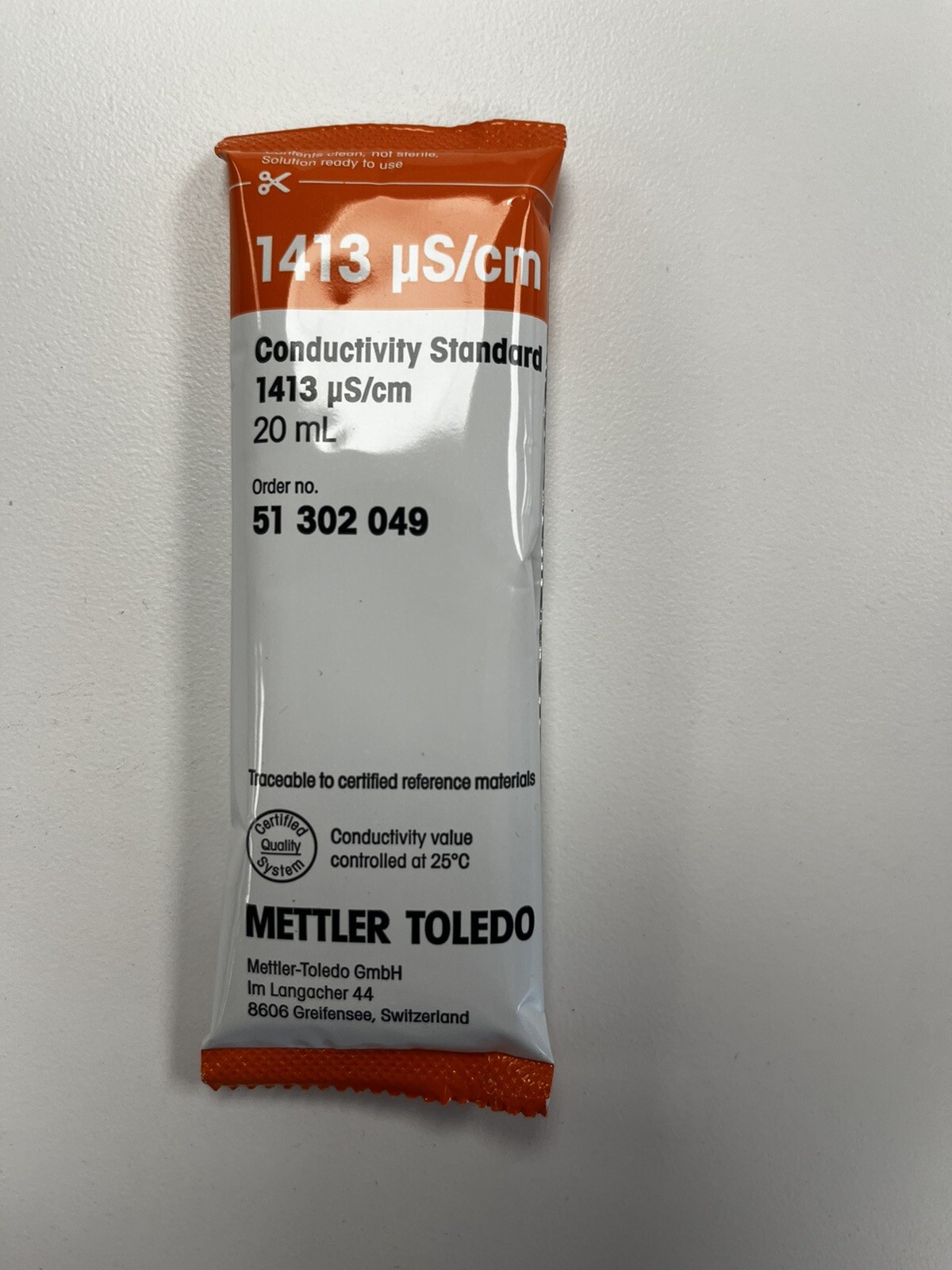 Mettler Toledo Conductivity Standard 1413 20ml Box