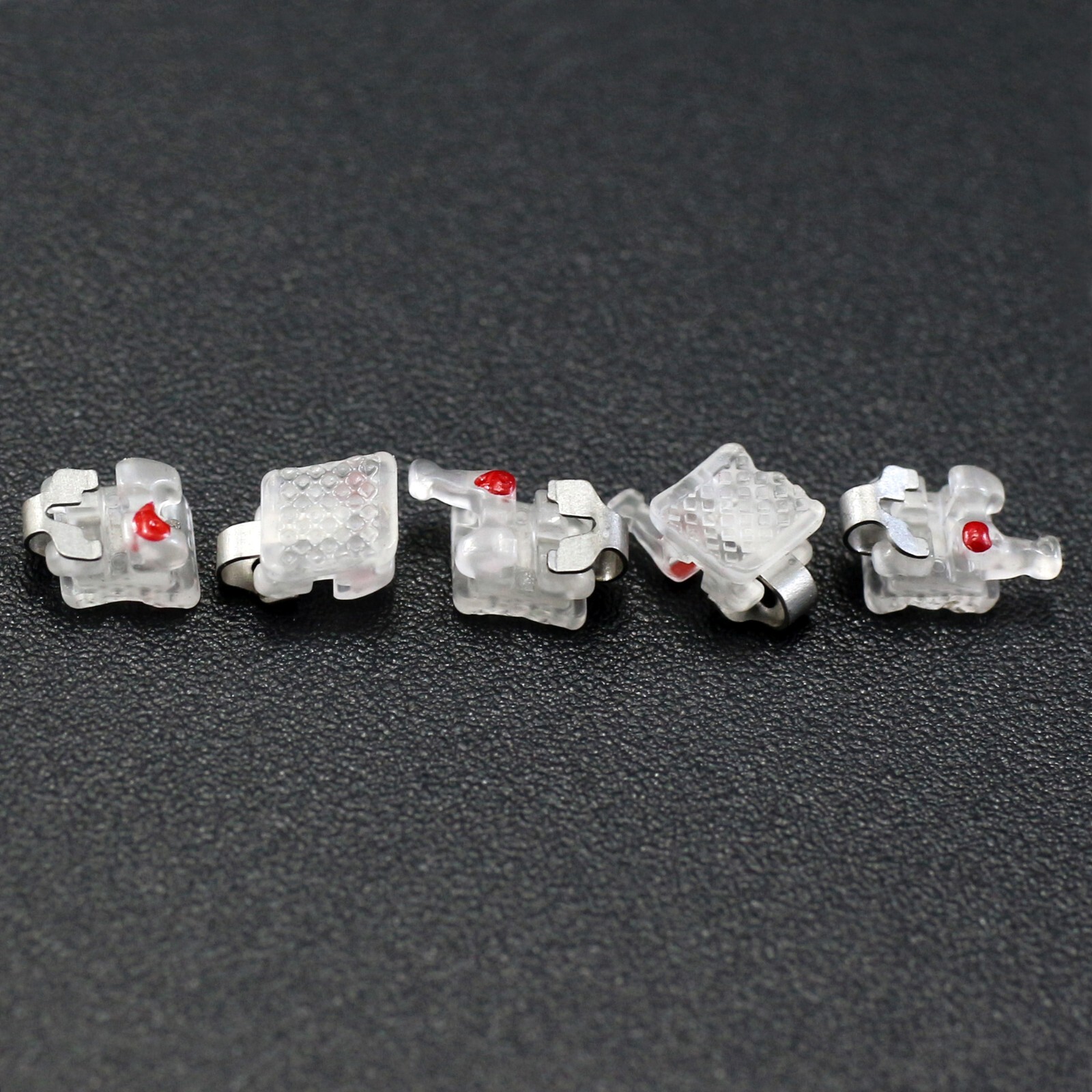 5 Set Self Ligating Bracket Empower Clear Ceramic Orthodontic Brace Roth 022 345