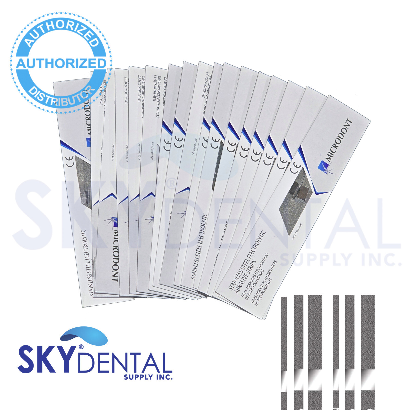 Dental Abrasive Strips Stainless Still top quality 12/pk