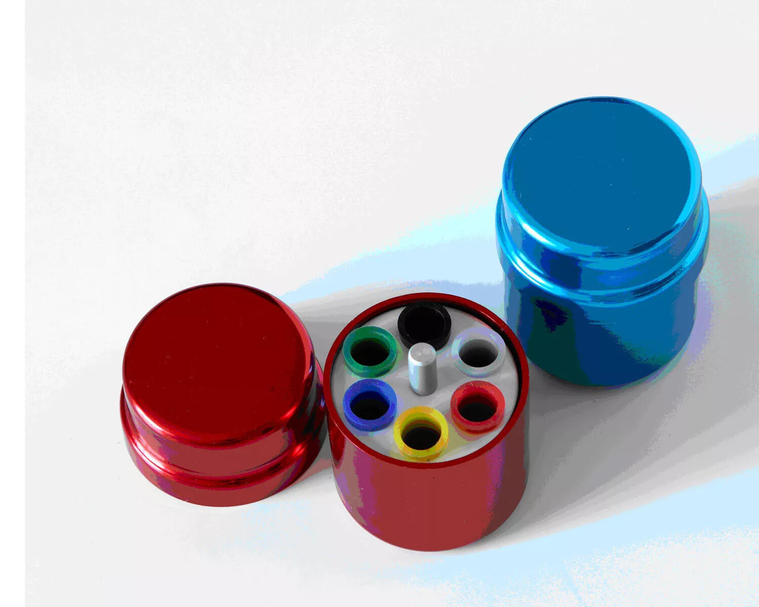 Dental Multifunction Disinfection Box Holder Endo Files Gutta 6 Holes Organizer