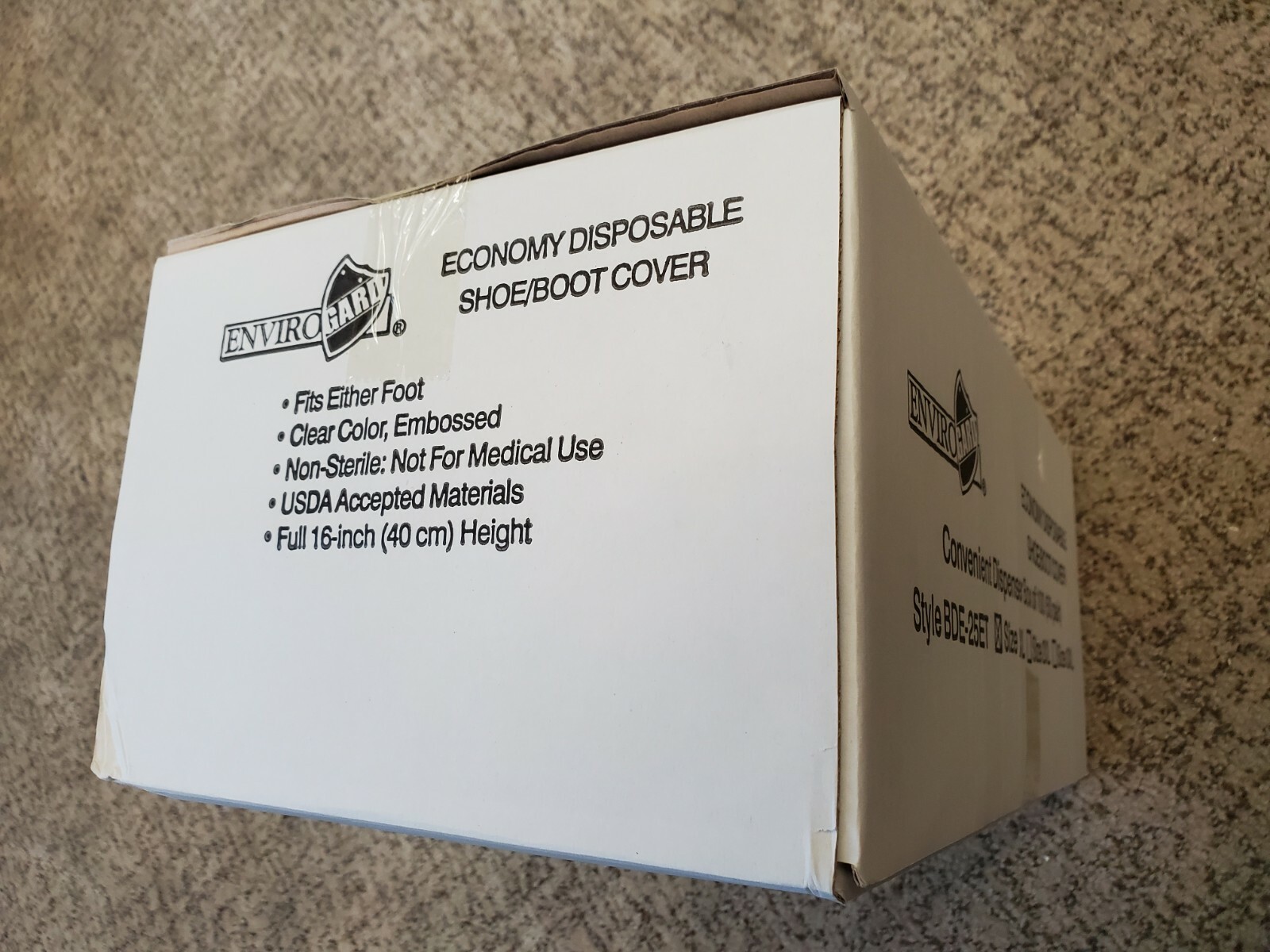 Disposable Shoe and Boot Covers, 50 Pair Dispenser Package