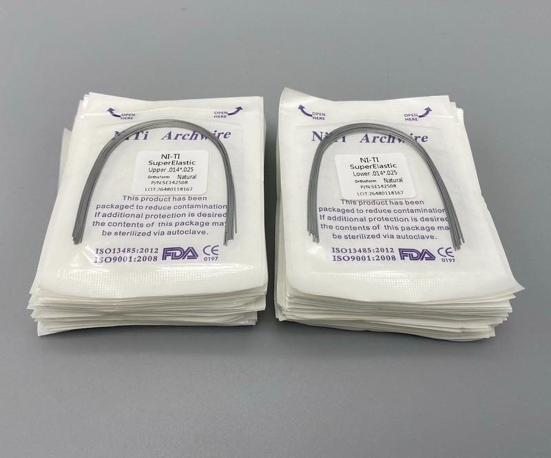Dental Orthodontic Arch Wire Super Elastic NITI Natural Form Round Rectangular