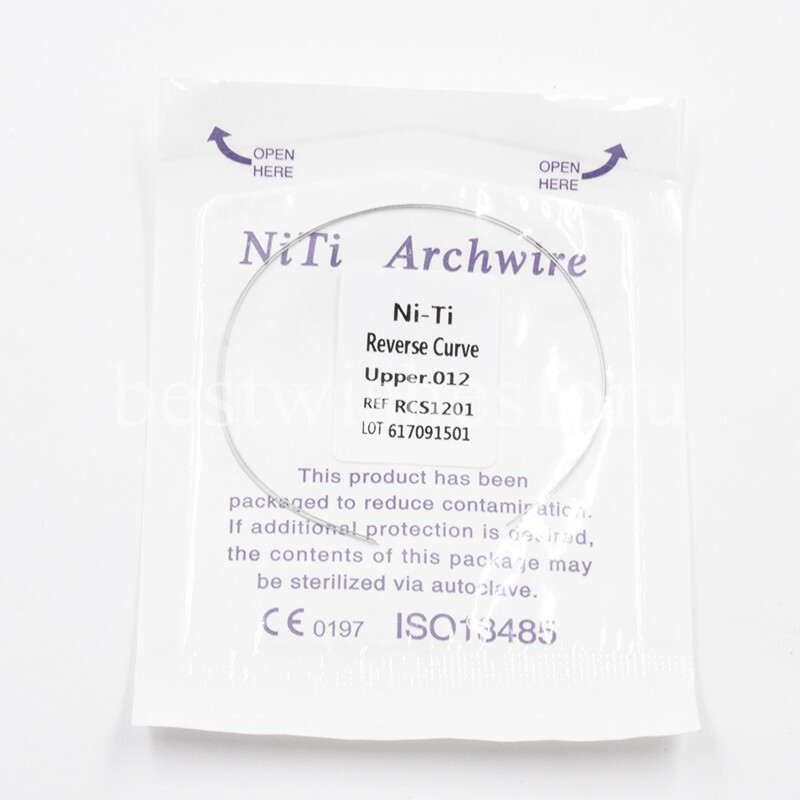 1 Pack Orthodontic Dental Niti Reverse Curve Round Arch Wires 10 Size Choose