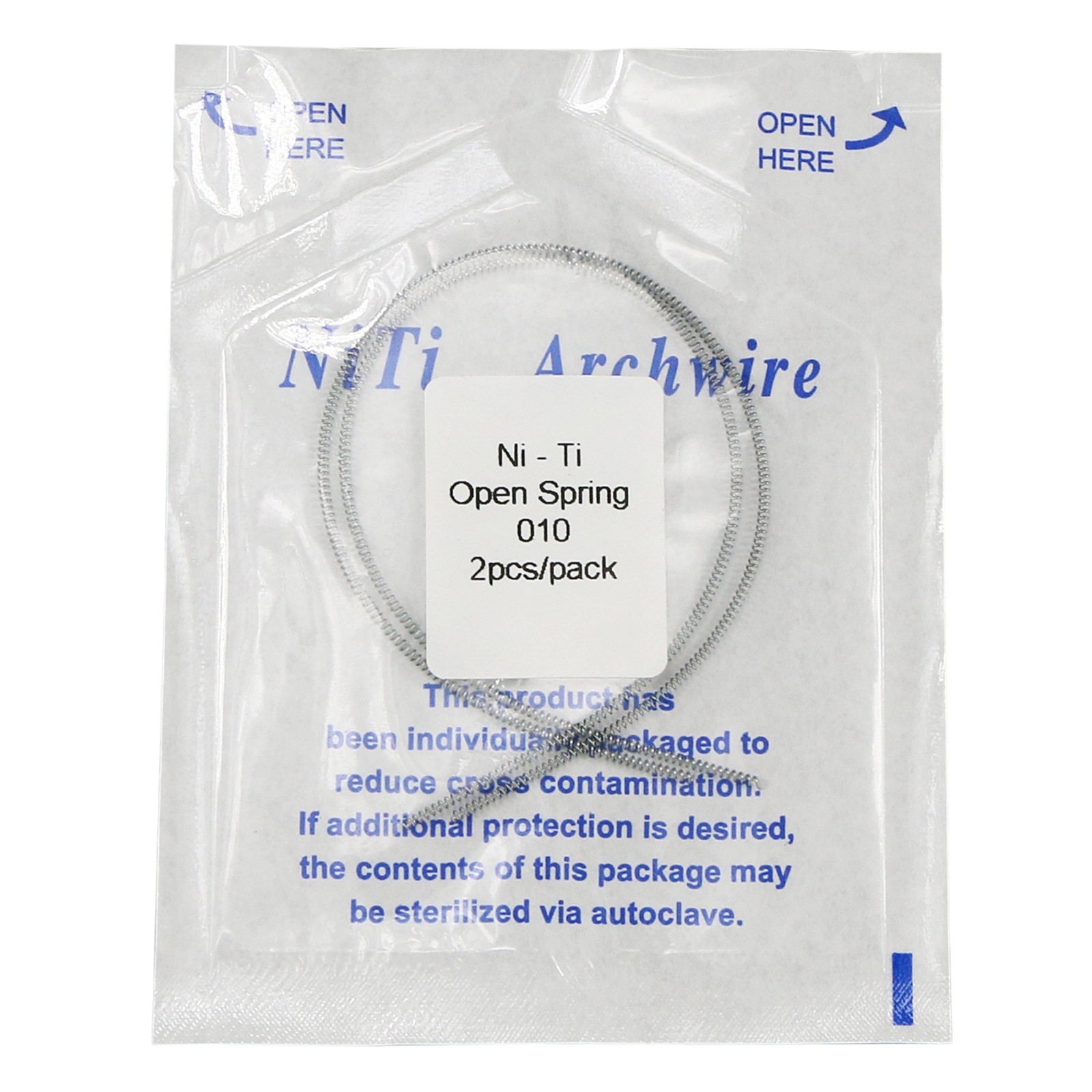 US Dental Orthodontic Niti Open Coil Spring 0.010/0.012*180mm 2Pcs/Pack