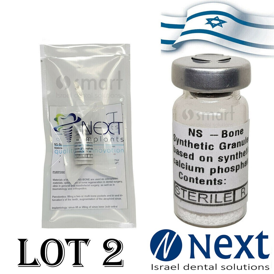 LOTx2 Sterile bone synthetic NS-BONE Next 0.5 CC surgical
