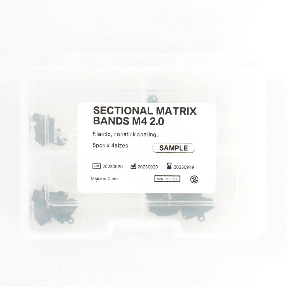 Dental Matrix Bands Non-Stick Composite Matrices Green Teflon Coating Matte
