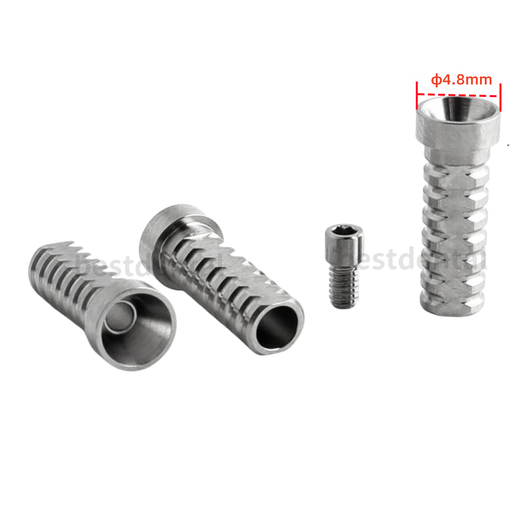 Titanium Temporary Cylinder Ti MU Sleeve Multi Unit φ4.8mm Abutment Fit With Oss
