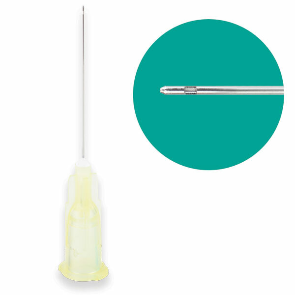 PROBEVAC 27GA. CLOSED END IRRIGATION NEEDLE TIPS, YELLOW 100/BOX. – PLASDENT