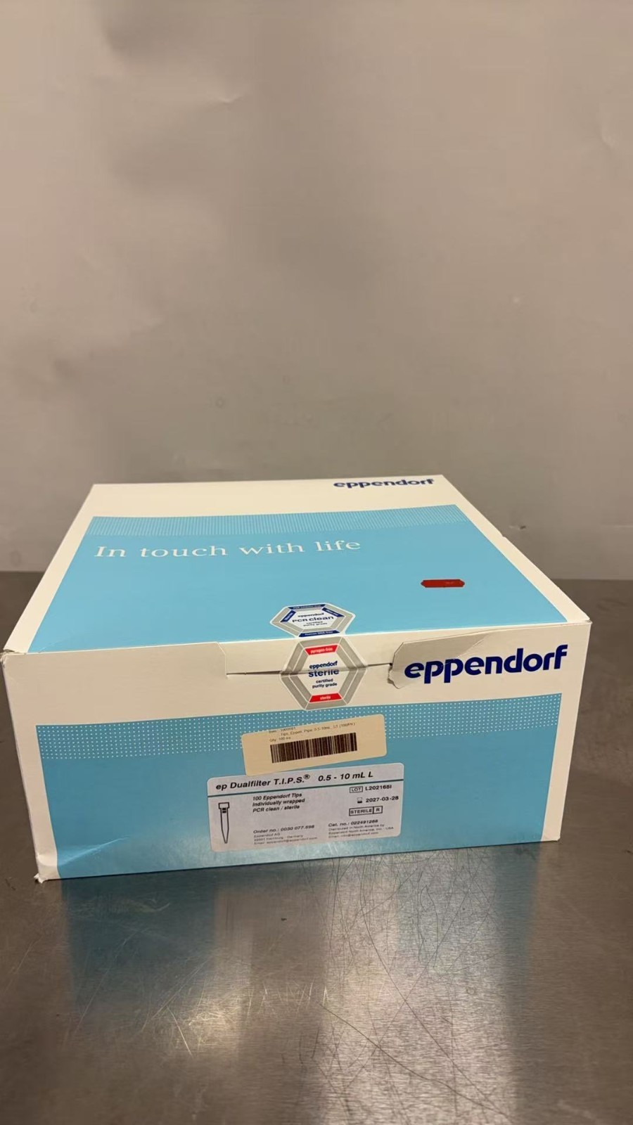 Eppendorf 0030077598 Dualfilter Tips 0.5-10 ml L, 100 tips