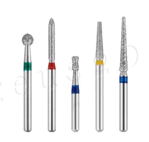 Lot of 100 ASSORTED RANDOM Dental Diamond Burs for High Speed Handpiece