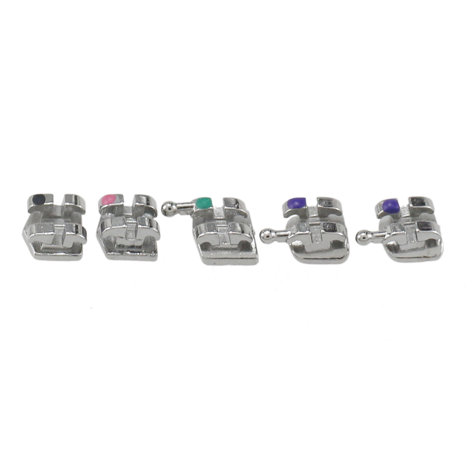 Dental Orthodontic Brackets Metal Roth MBT 018 022 345 Hook Mini Braces MIM Twin