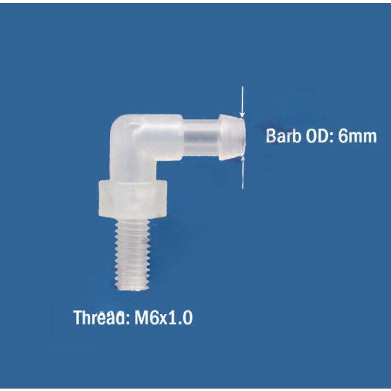 Inch In Plastic Metric Male Thread to Hose Barb Fitting Connector Tube Adapter
