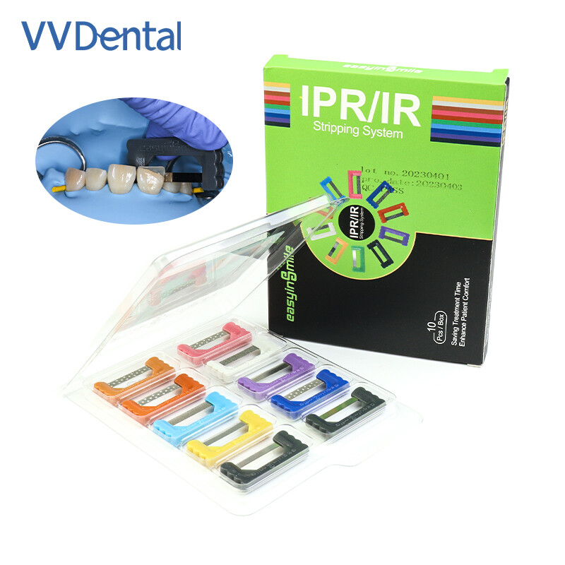 10Pcs Dental Interproximal Reduction Strip Orthodontic Polishing IPR Strips Kit