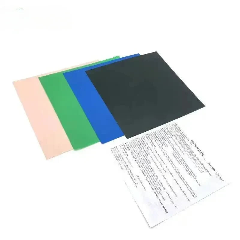 Dental Endodontic Rubber Dam Sheet Natural Latex Medium Gauge 5″x5″ 52 Sheets