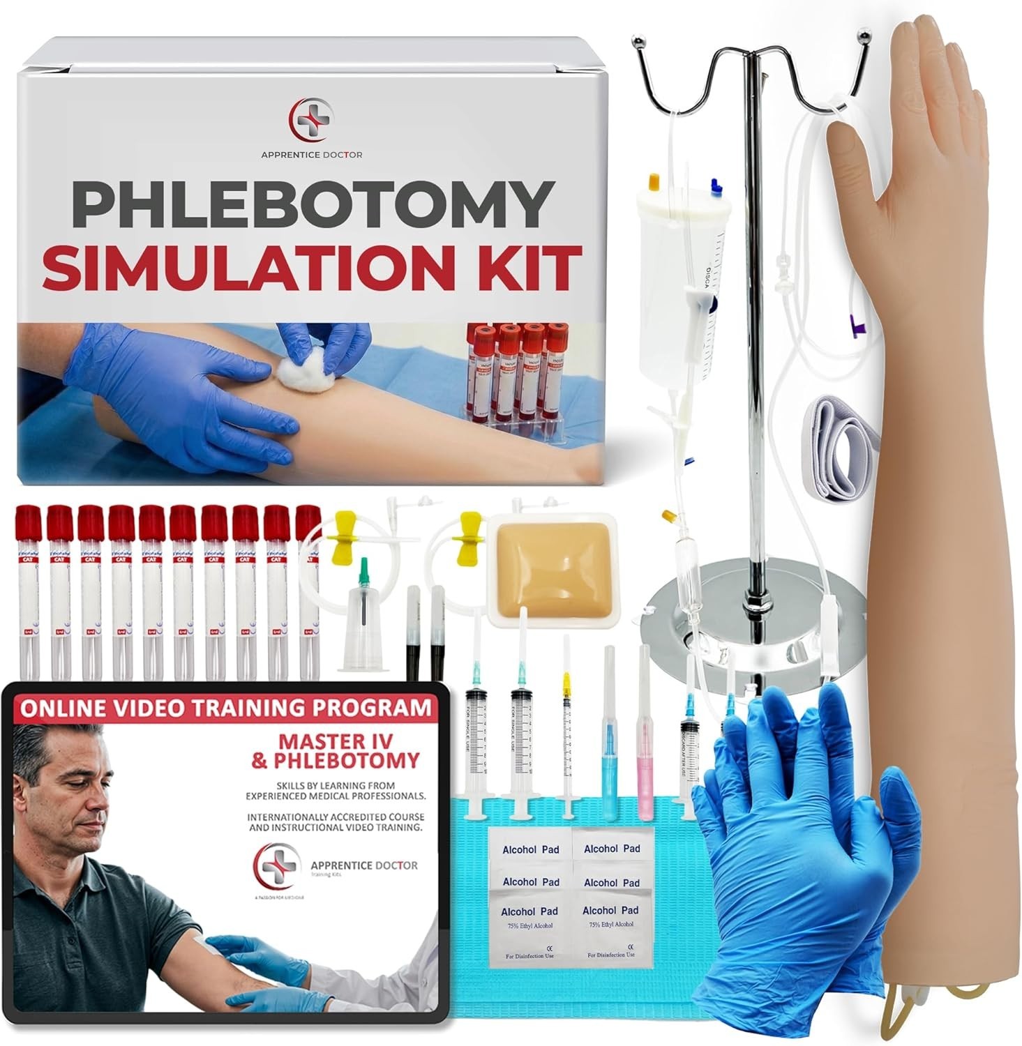 The Apprentice Doctor Phlebotomy Practice Kit – Complete Phlebotomy Training …