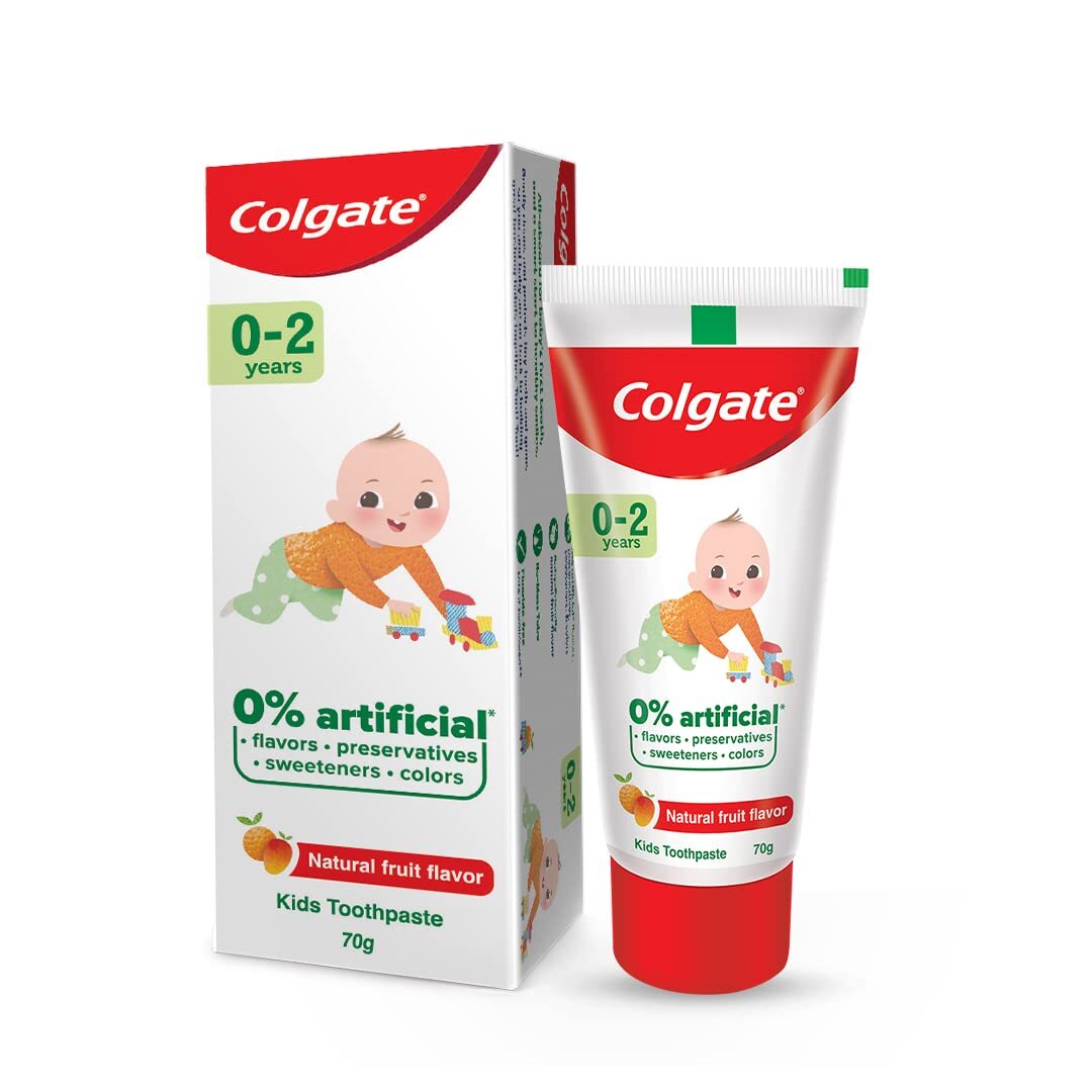 Colgate Toothpaste For Kids Cavity Protection (0-2 Years), No fluroid (herbal)