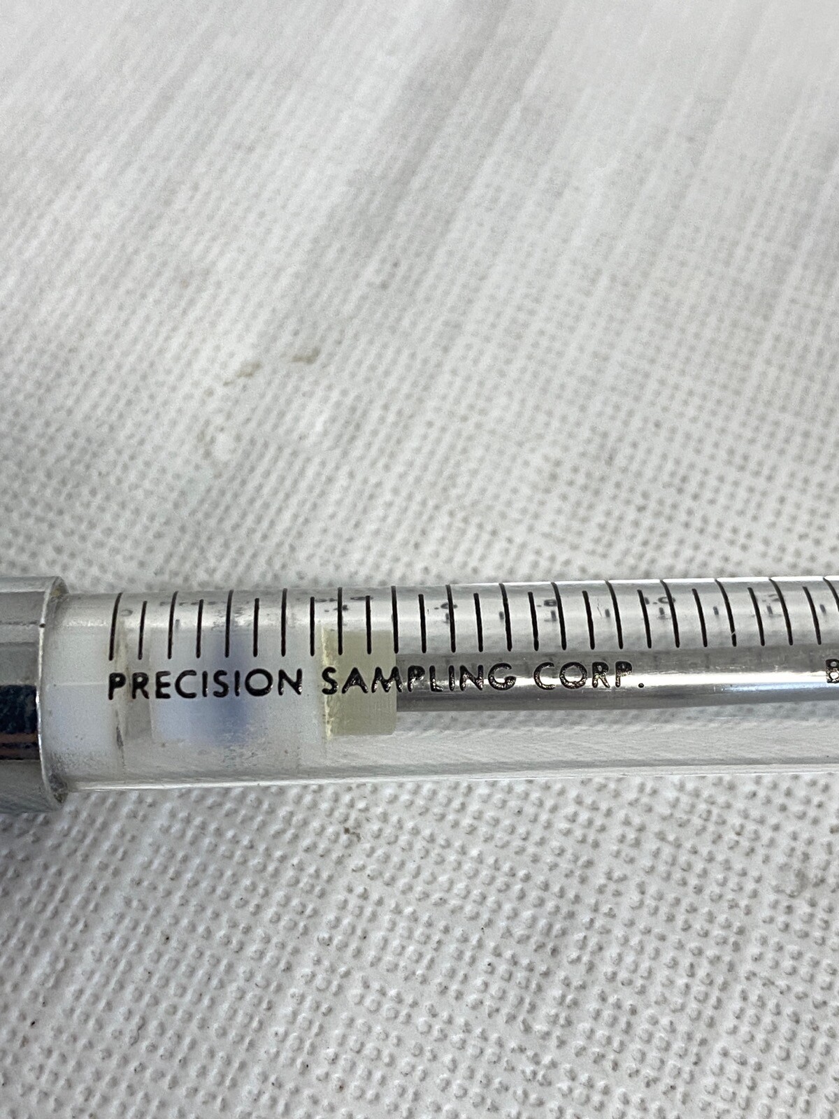 PRECISION 2.0mL Reusable Graduated Glass SomnoSuite Syringe w/ PTFE Slip Tip