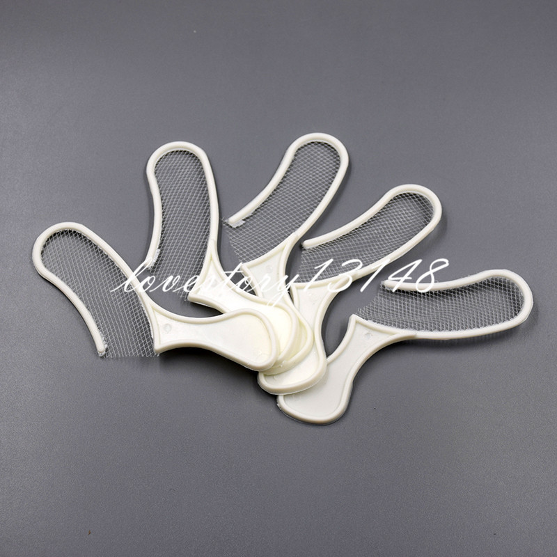 50 Pcs Dental Sideless Bite Registration Disposable Impression Triple Trays Tray