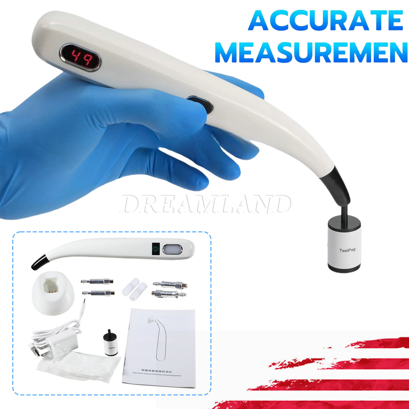 Dental ISQ Implant Stability Device Dental Implant Monitor Osseointegration SK