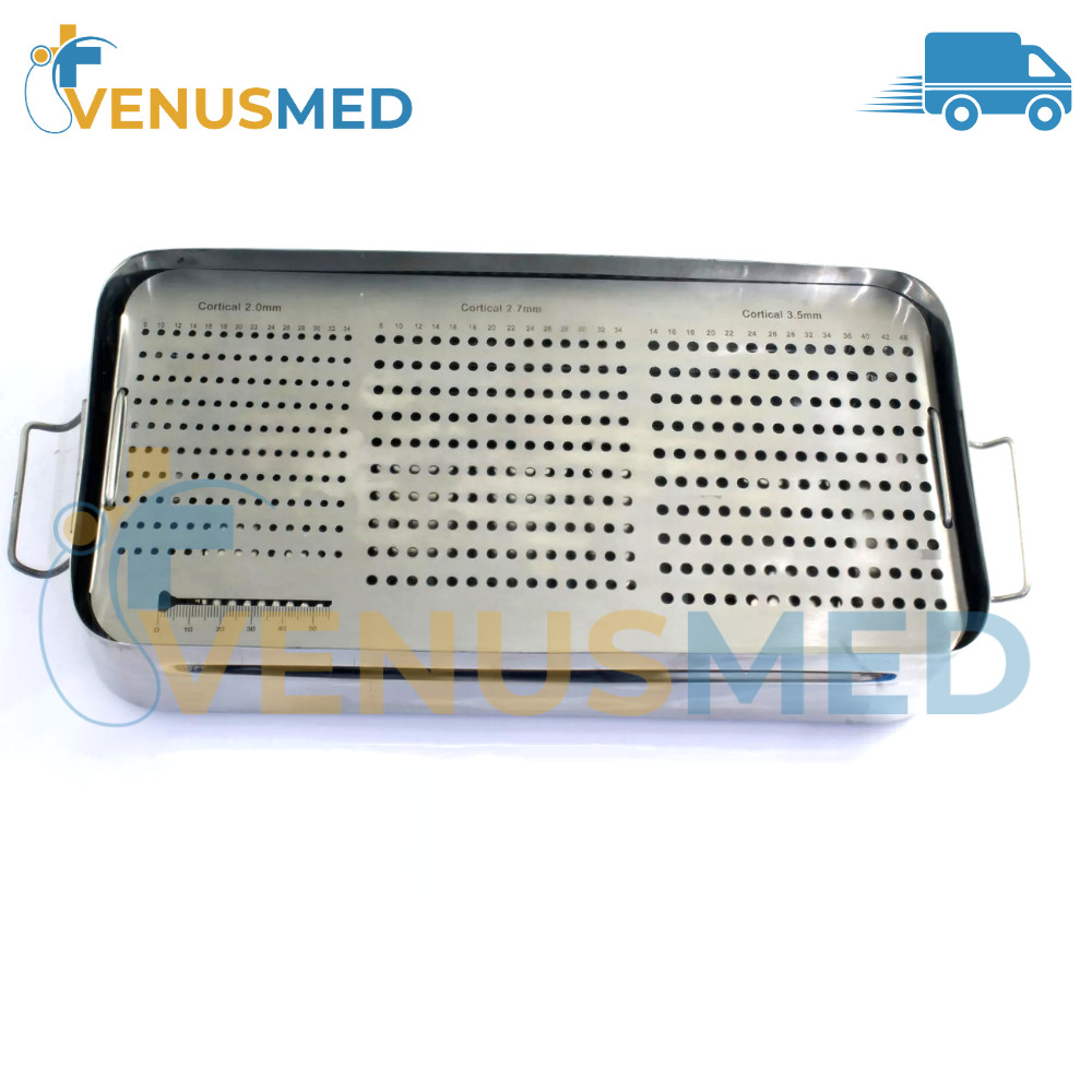 2.0/2.7/3.5mm Cortical Screws Box,Rack,Case,Sterilization Ortho