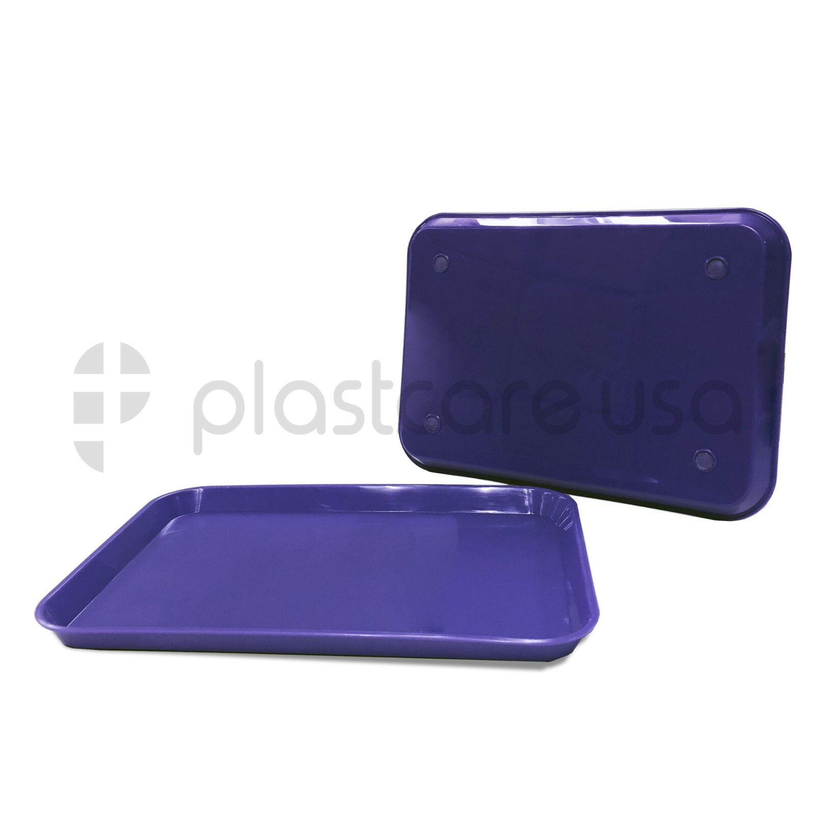 Purple Dental Plastic Instrument Trays, Size B Autoclavable (Pack of 12) Medical