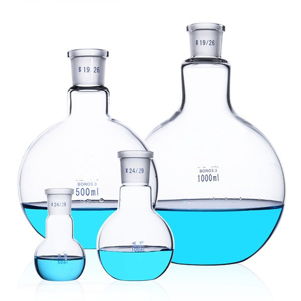 25ml – 1000ml Flat Bottom Boiling Flask with 1-4 Standard Necks Lab Supplies ca
