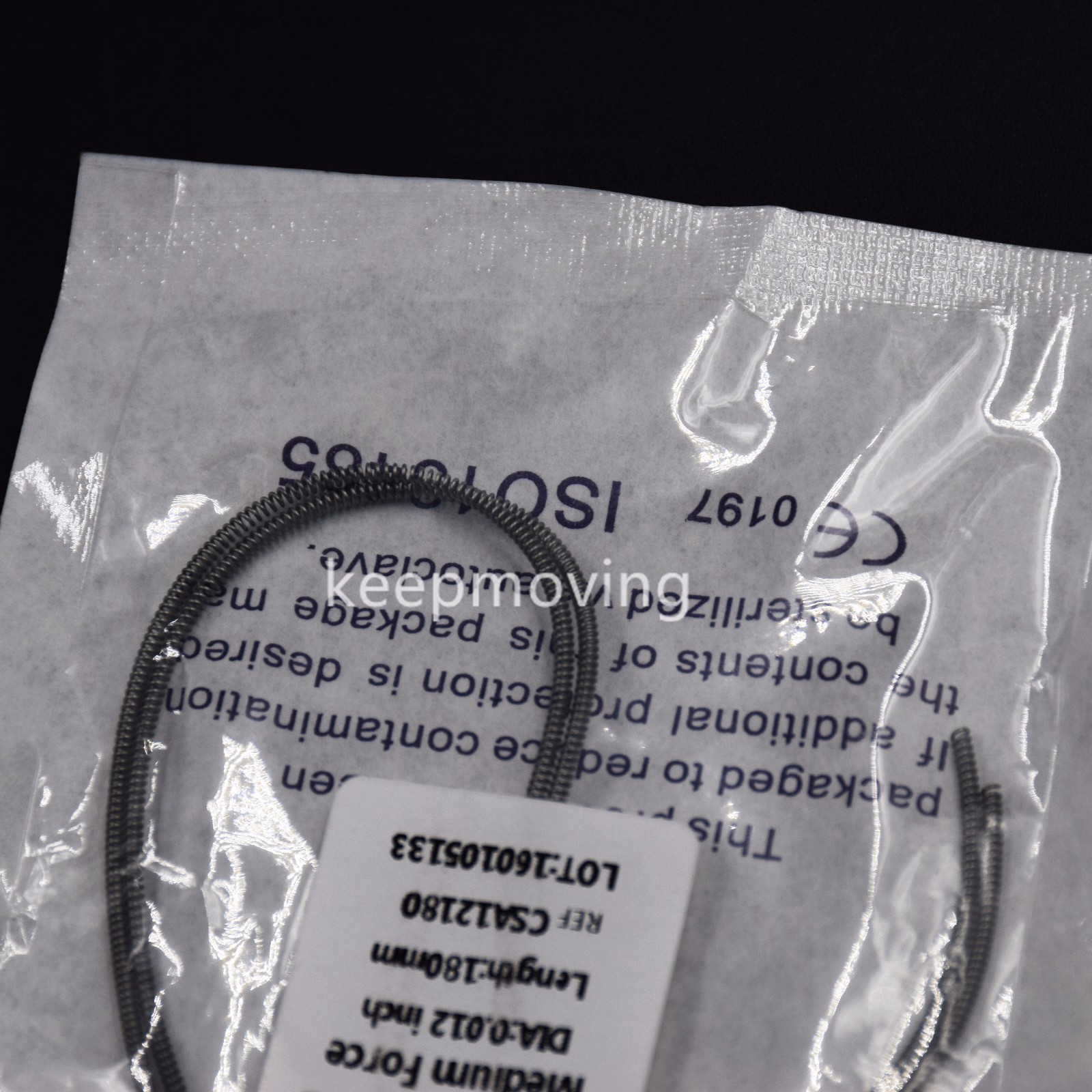 2 Pcs/pack Dental Orthodontic Open Coil Spring 0.010/0.012*180mm Niti Alloy