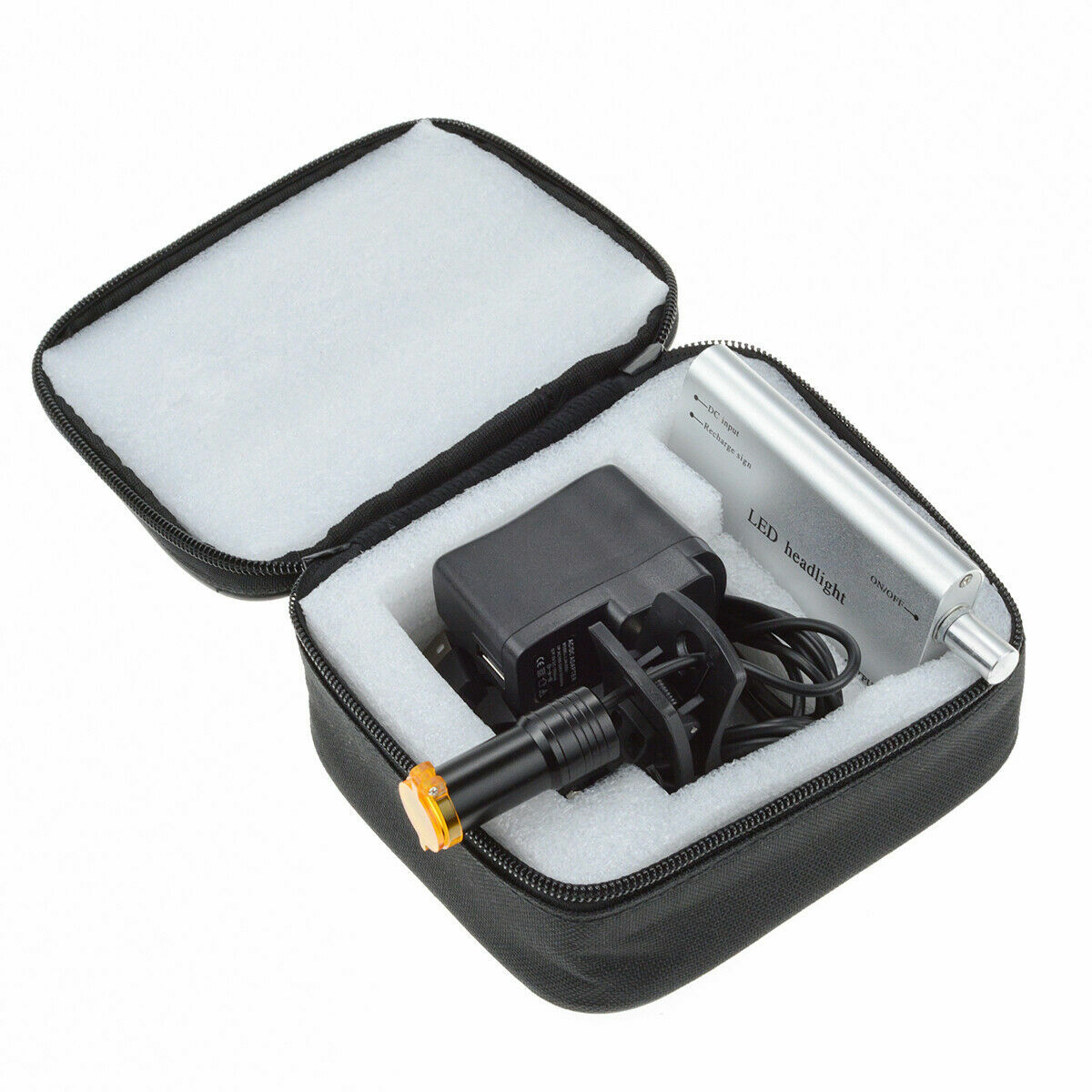 Dental Medical 5W LED Head Light with Filter Clip-on Head Light Silver US STOCK