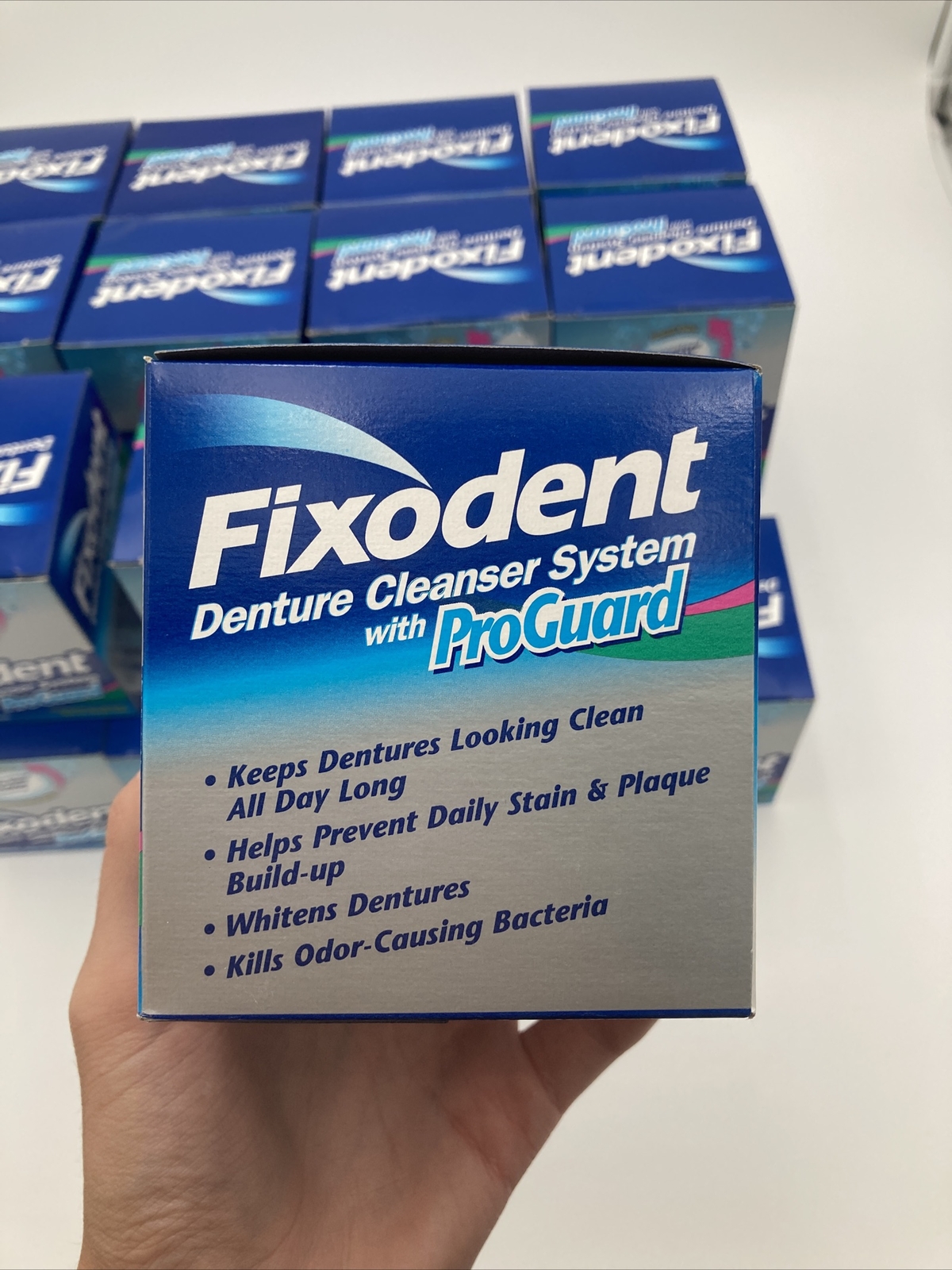 Lot of 22 Fixodent Denture Cleanser System with ProGuard w 8 Tablets & Bath New