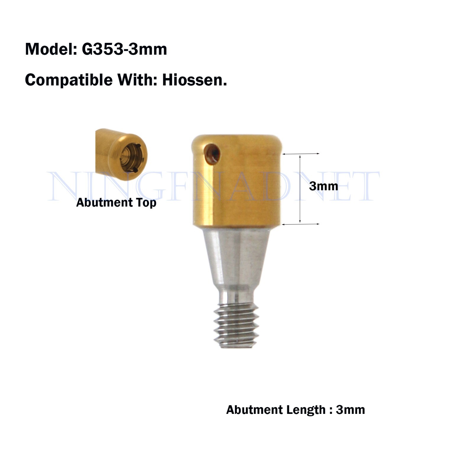 Hiossen Osstem Dental Attachment Locat0r Caps Overdenture Implant Mini Abutments