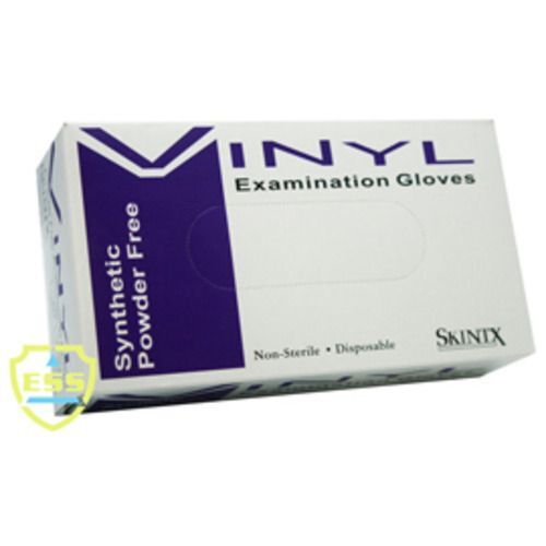 SkinTx Vinyl Exam Gloves: LARGE, non-sterile, powder-free
