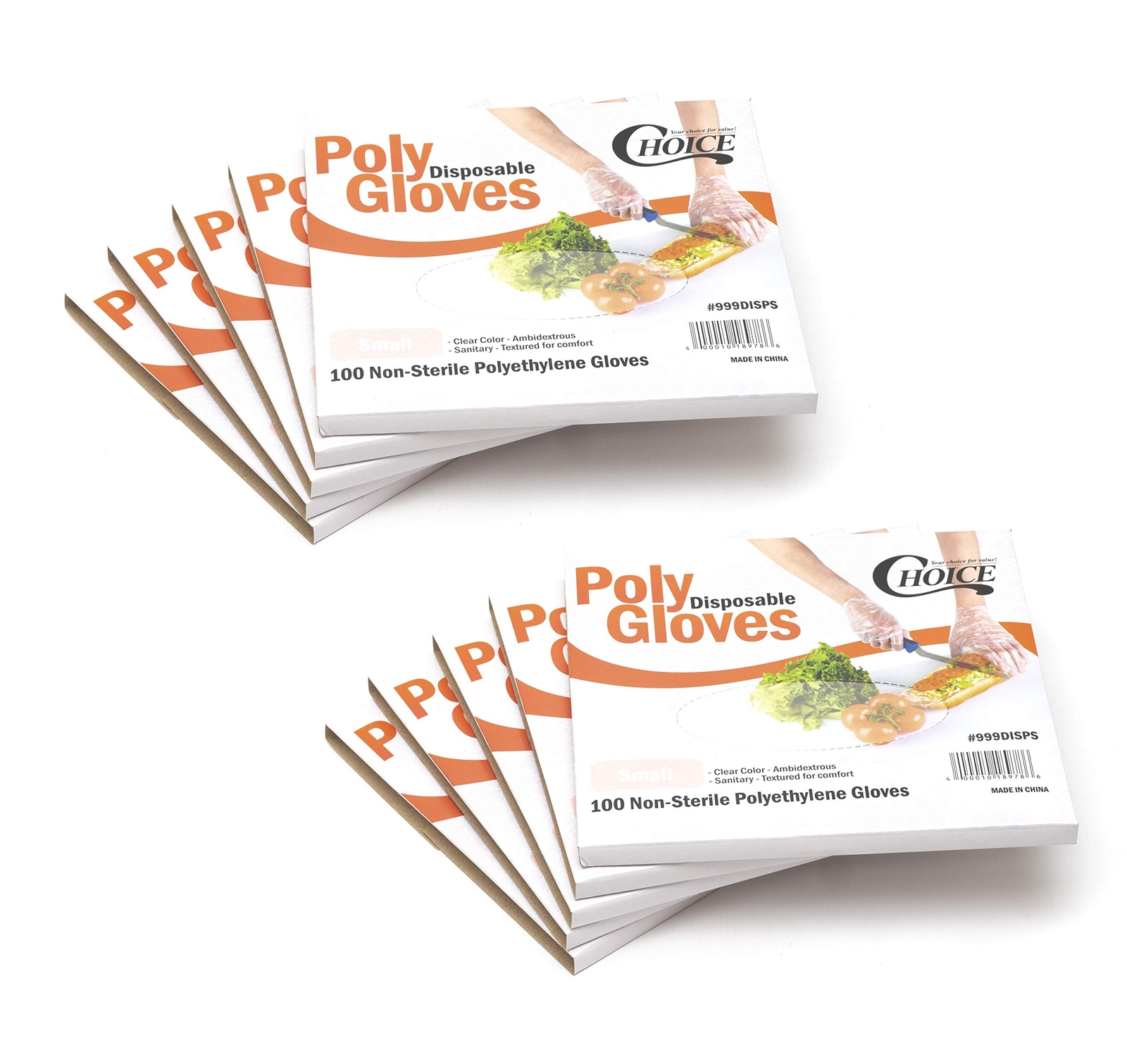 Choice Poly Disposable Polyethylene Gloves pack Of 1000 Small