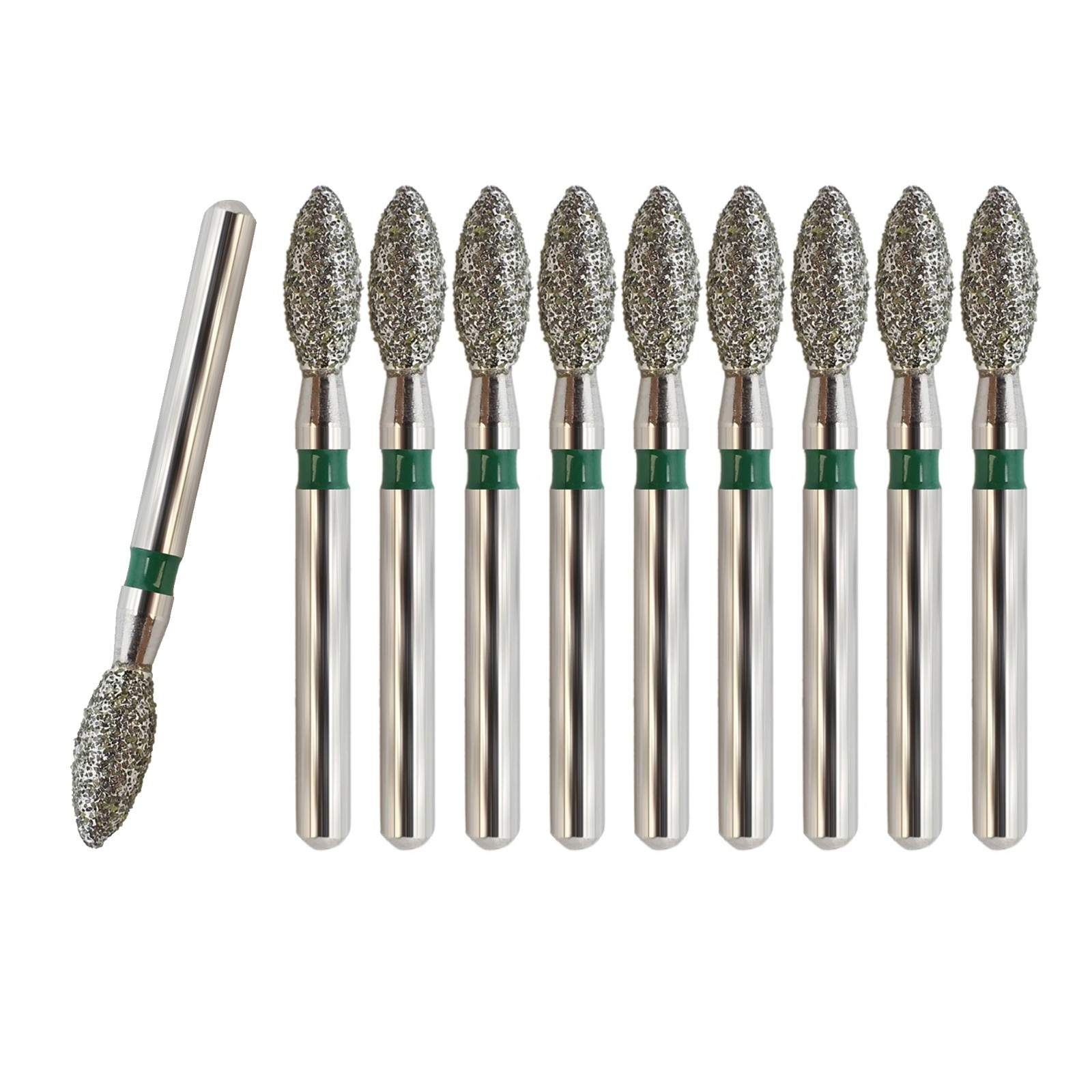 Dental Diamond Burs Football Egg 368/023C Coarse Grit Fine Friction Grip 19mm