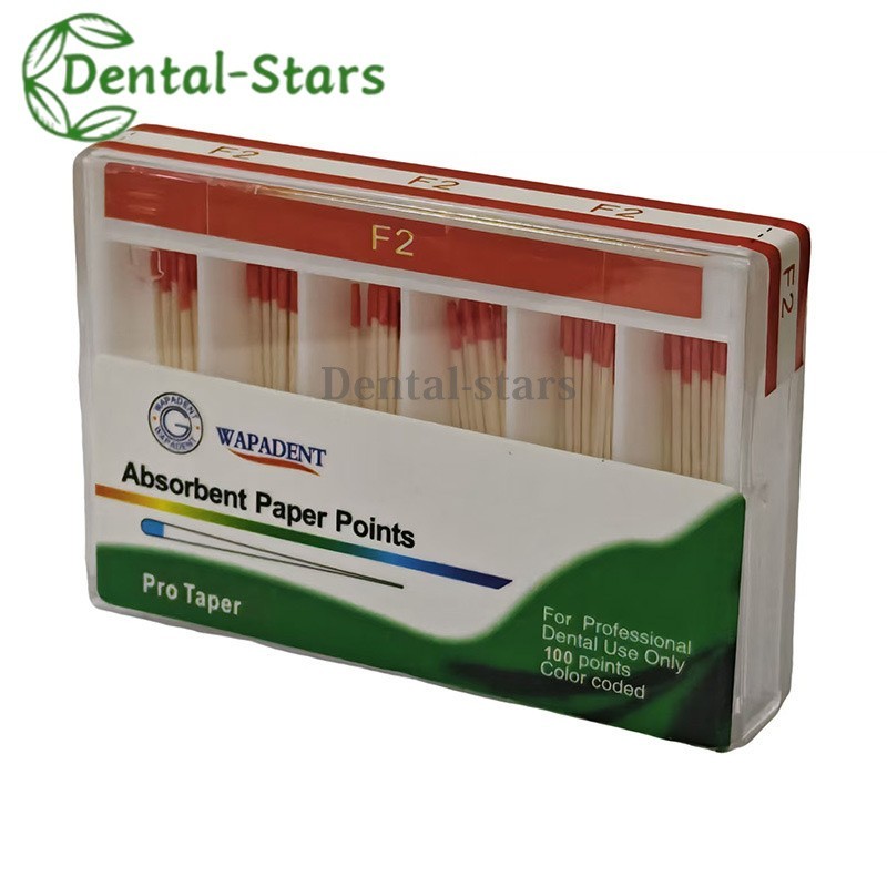 Dental Endodontic Absorbent Points Paper Points Taper 02/04/06/F Assorted #15-40